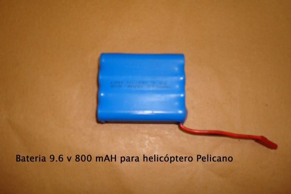 Bateria para o helicóptero Phanter 9.6v 800Mah